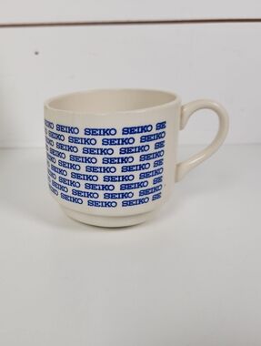 Vintage Seiko Coffee Mug USA | Blue Logo